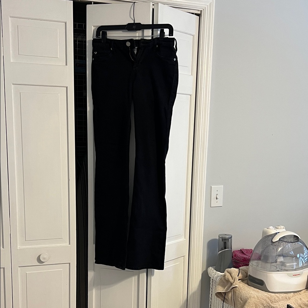 True Religion Black Flare & Wide Leg Jeans